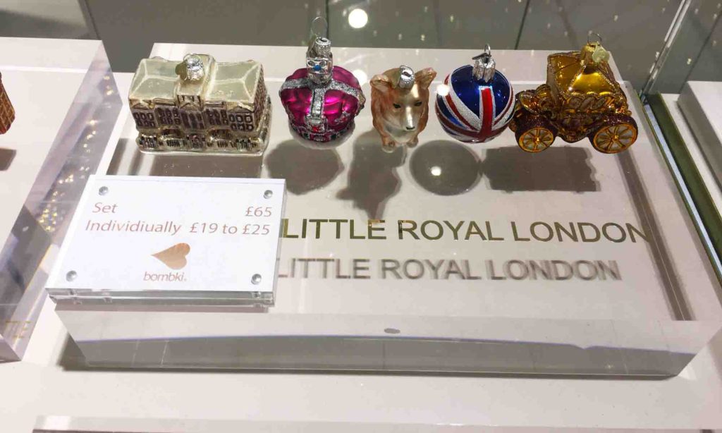 Little Royal London John Lewis Christmas ornaments